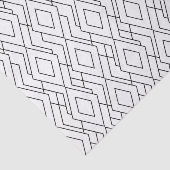 Schwarz-Weiß-Art Deco Diamant-Muster Seidenpapier (Ausschnitt)