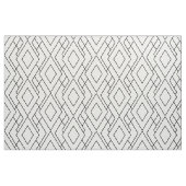 Schwarz-Weiß-Art Deco Diamant-Muster Stoff (Fat Quarter (45,7 x 55,9 cm))
