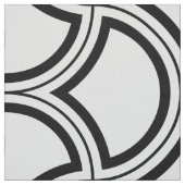 Schwarz-Weiß-Art-Deco-Muster Stoff (Muster)