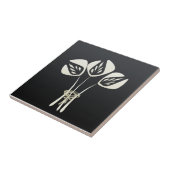 Schwarz-weiß Art Deco Stil Fliese (Seite)