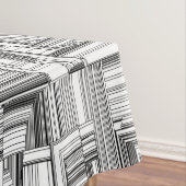 Schwarz-Weiß-Art-Deco Tischdecke (Beispiel)