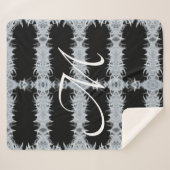 Schwarz-Weiß-ArtDeco-Grafik Sherpadecke (Vorderseite (Horizontal))