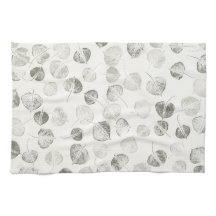 Schwarz-Weiß-Aspen-Blätter Muster © Sandy Long