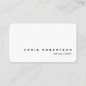 Schwarz & Weiß attraktiv, charmant modern Visitenkarte (Vorderseite)