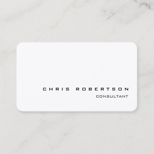 Schwarz & Weiß attraktiv, charmant modern Visitenkarte (Vorderseite)