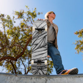 Schwarz + Weiß auf der Skateboard-Decke Skateboard