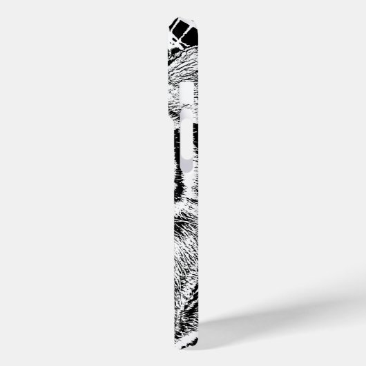 Schwarz-Weiß-Augen-Tiger-Design Case-Mate iPhone Hülle (Rückseite / Links)