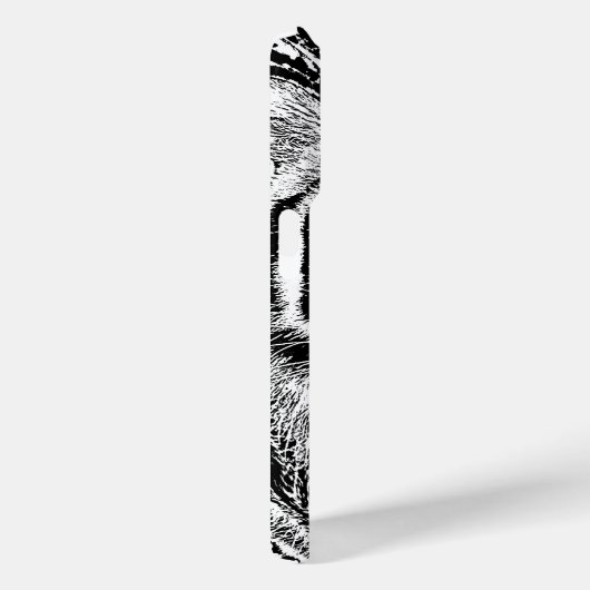 Schwarz-Weiß-Augen-Tiger-Design Case-Mate iPhone Hülle (Rückseite / Rechts)