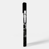 Schwarz-Weiß-Aurora - Persönlicher Name Case-Mate iPhone Hülle (Rückseite / Links)