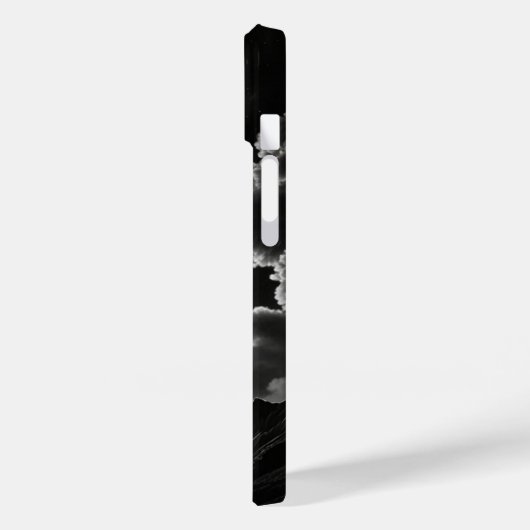 Schwarz-Weiß-Aurora - Persönlicher Name Case-Mate iPhone Hülle (Rückseite / Links)