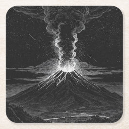 Schwarz-Weiß-Ausbruch im Weltraum Rechteckiger Pappuntersetzer