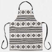 Schwarz-Weiß-Aztec Schürze (Vorderseite)