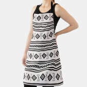 Schwarz-Weiß-Aztec Schürze (InSitu)