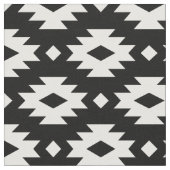 Schwarz-Weiß-Aztec Stoff (Nahaufnahme)