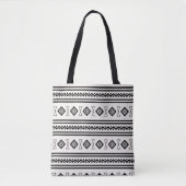 Schwarz-Weiß-Aztec Tasche (Vorderseite)