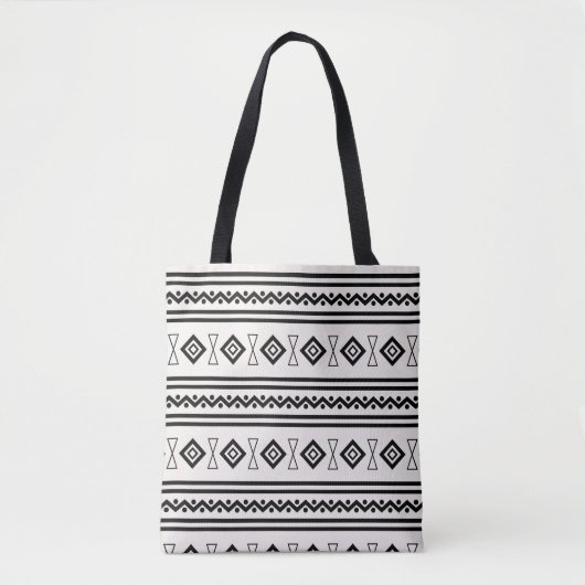 Schwarz-Weiß-Aztec Tasche (Vorderseite)