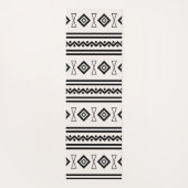 Schwarz-Weiß-Aztec Yogamatte (Rückseite)