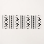 Schwarz-Weiß-Aztec Yogamatte (Vorderseite (Horizontal))