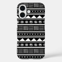 Schwarz-Weiß-Azteken-Tribal