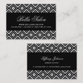Schwarz-Weiß-Aztekentribal Visitenkarte (Vorne/Hinten)