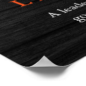 Schwarz-weiß Bald Eagle Leadership Poster (Ecke)