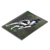 Schwarz-Weiß-Bald-Gesicht Ouvero Paint Horse Notizblock (Linke Seite)