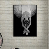 Schwarz-Weiß-Ballerina Kunstdrucken Poster