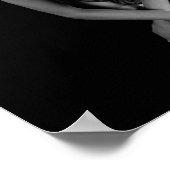 Schwarz-Weiß-Ballerina-Poster drucken Poster (Ecke)