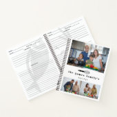 Schwarz-weiß Balloon Whisky Fotos Familienrezepte Notizblock (Innenseite)