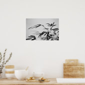 Schwarz-Weiß-Bambus Fargesia dracocephala "Rufa Poster (Küche)