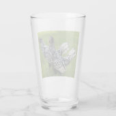 Schwarz-Weiß-Bantam-Hühnerkollektoren Getränke Glas (Rückseite)