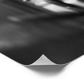 Schwarz-Weiß-Bar-Szene, die frisch gepresstes Bier Poster (Ecke)