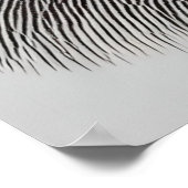 Schwarz-Weiß-Bärenportrait | AI Art Poster (Ecke)