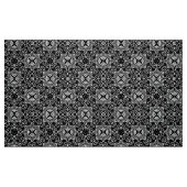 Schwarz-Weiß-Barock-Gotische Mosaikmuster Stoff (Fat Quarter (45,7 x 55,9 cm))