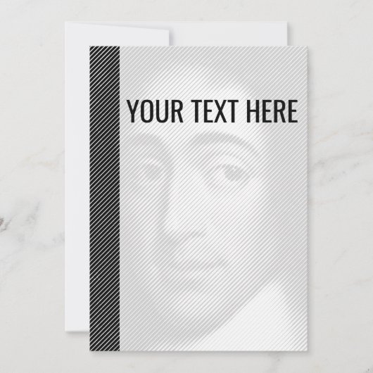 Schwarz-weiß Baruch Spinoza Portrait Ankündigung (Vorderseite)