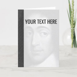 Schwarz-weiß Baruch Spinoza Portrait Ankündigung