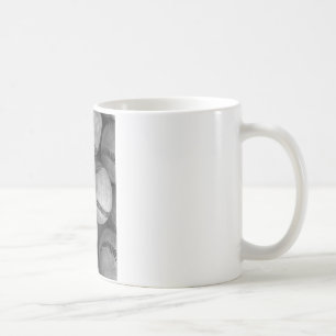 Schwarz-Weiß-Baseball Kaffeetasse