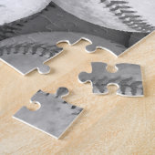 Schwarz-Weiß-Baseball Puzzle (Seite)