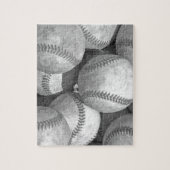 Schwarz-Weiß-Baseball Puzzle (Vertikal)