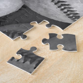 Schwarz-Weiß-Baseball Puzzle (Seite)