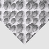 Schwarz-Weiß-Baseball Seidenpapier (Detail)