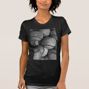Schwarz-Weiß-Baseball T-Shirt
