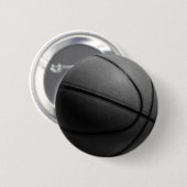Schwarz-Weiß-Basketball Button (Vorne & Hinten)