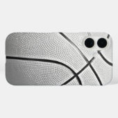 Schwarz-Weiß-Basketball Case-Mate iPhone Hülle (Rückseite (Horizontal))