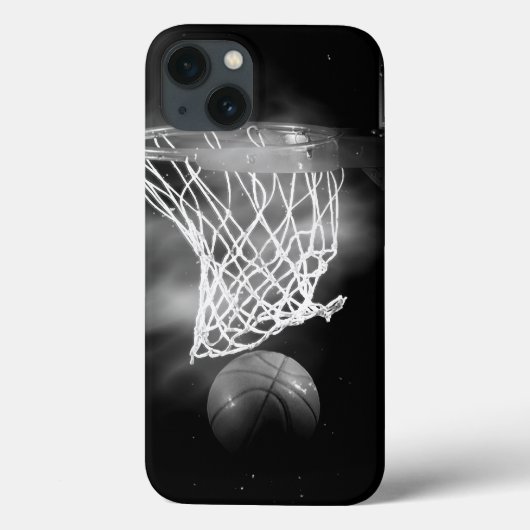 Schwarz-Weiß-Basketball Case-Mate iPhone Hülle (Rückseite)