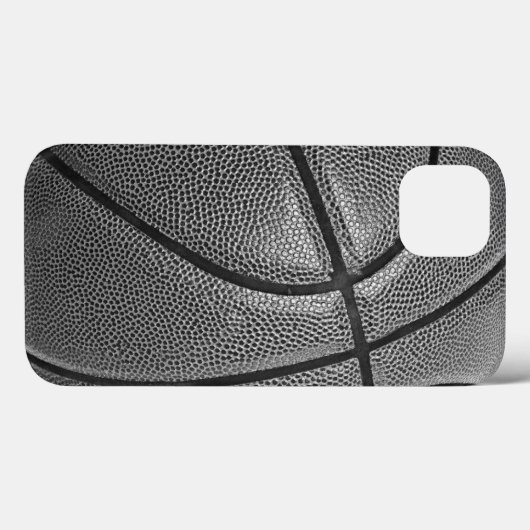Schwarz-Weiß-Basketball Case-Mate iPhone Hülle (Rückseite (Horizontal))