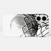 Schwarz-Weiß-Basketball Case-Mate iPhone Hülle (Rückseite (Horizontal))