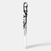 Schwarz-Weiß-Basketball Case-Mate iPhone Hülle (Rückseite / Rechts)