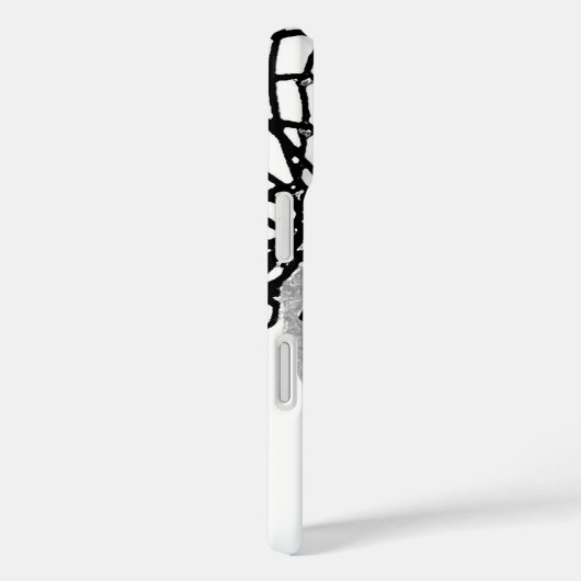 Schwarz-Weiß-Basketball Case-Mate iPhone Hülle (Rückseite / Rechts)