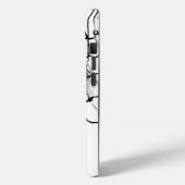 Schwarz-Weiß-Basketball Case-Mate iPhone Hülle (Rückseite / Links)